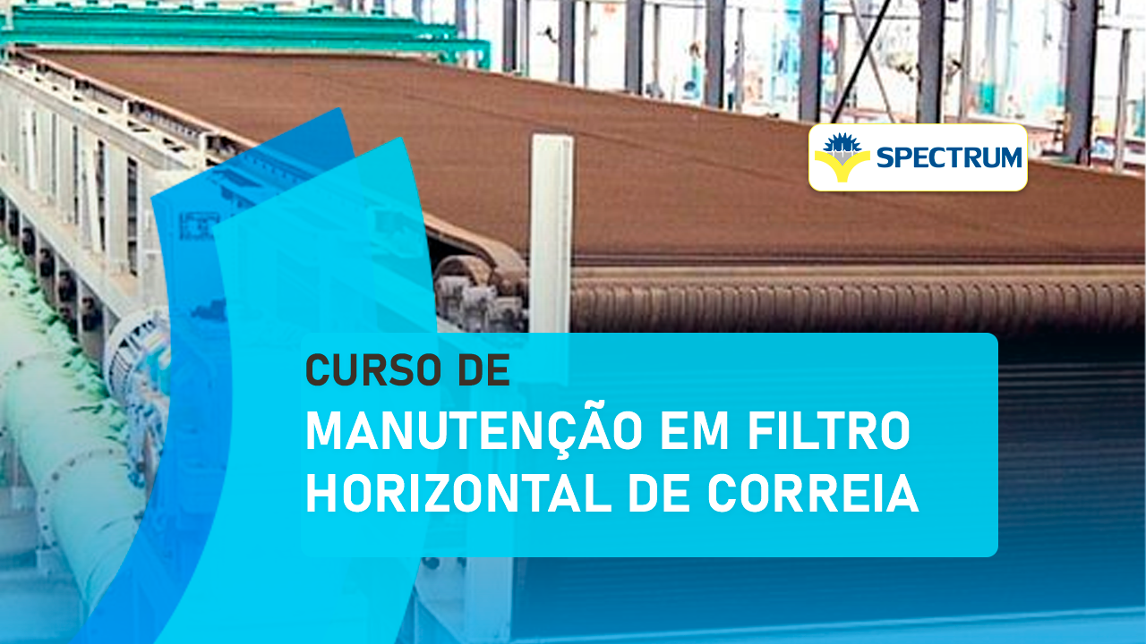 Manutenção em filtro horizontal de correia